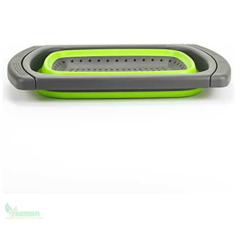 Silicone Collapsible Over The Sink Retractable Colander With Handle - Image 2