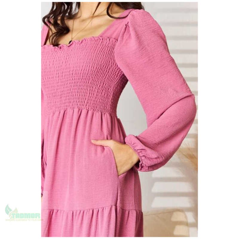 Culture Code Full Size Ruffle Trim Smocked Tiered Dress - Image 5