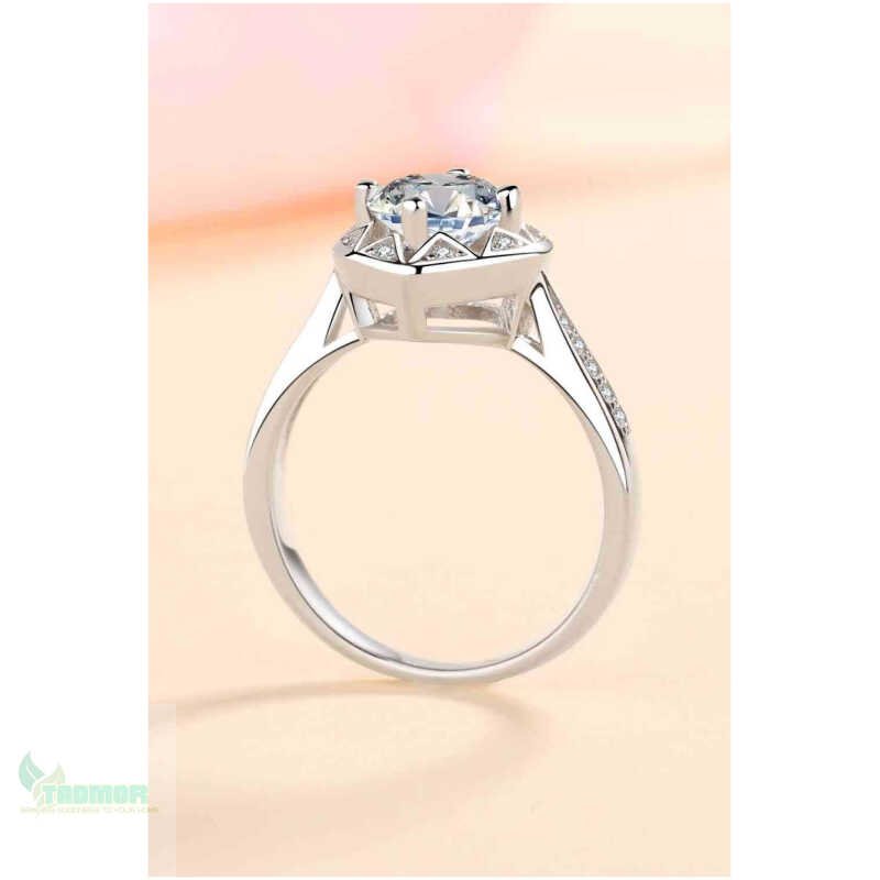 Moissanite Heart Ring - Image 5