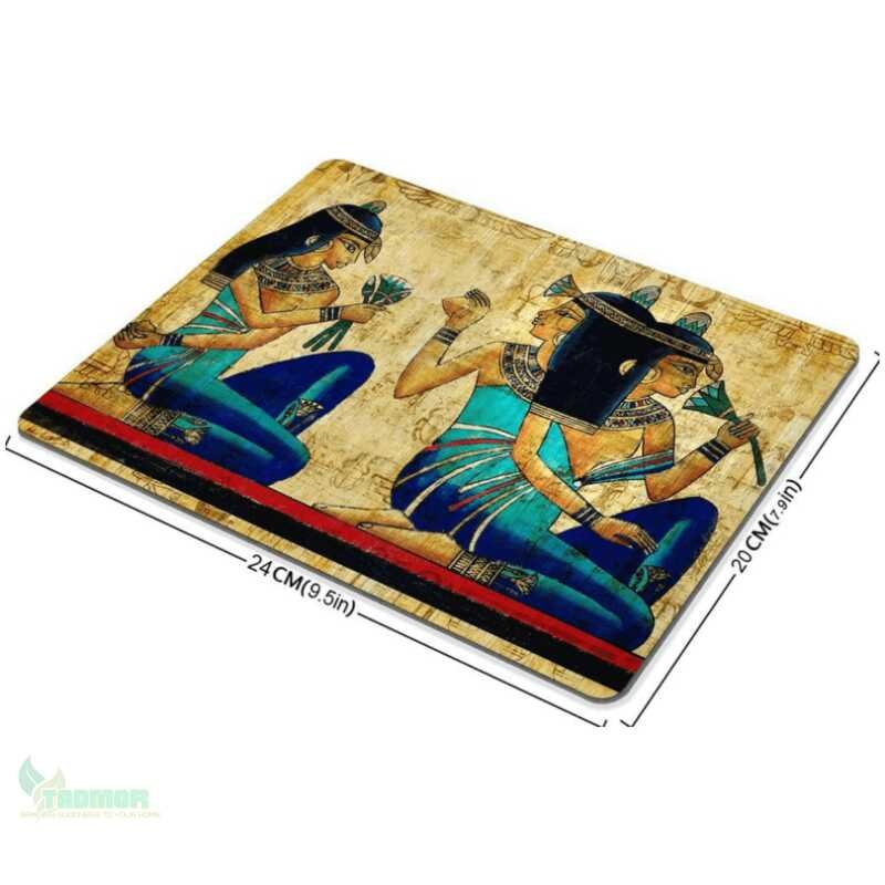 Gaming Mouse Pad Custom, Vintage Egyptian Gaming Non-Slip Rubber Large Mousepad - Image 2