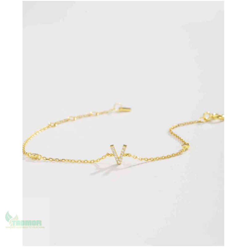 V To Z Zircon 925 Sterling Silver Bracelet - Image 2