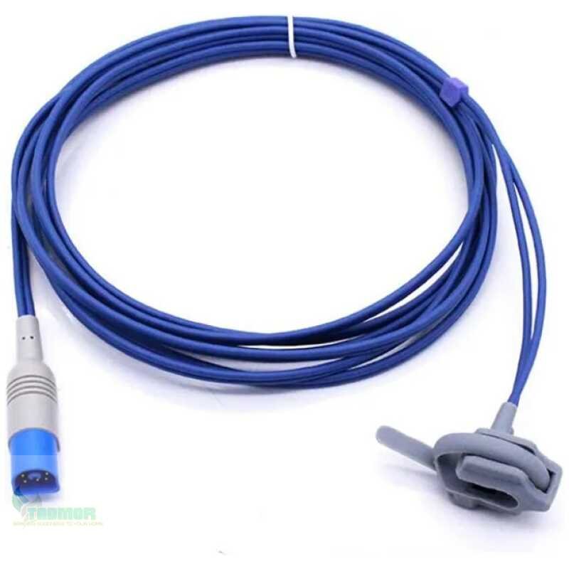 Compatible For Philips/HP M1941A 8PIN Infant/Neonate Wrapped Spo2 Sensor Pulse Oximeter Probe MP20/30/40 Oxygen Sensor 3M/9ft
