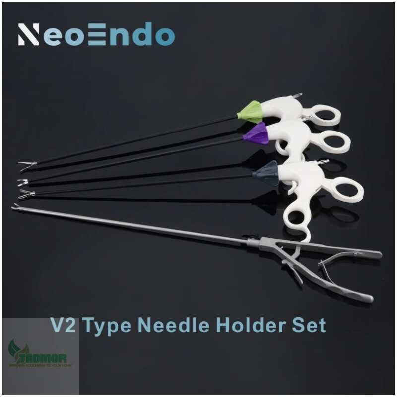 Laparoscopic Training Instruments For Practice Laparoscopy Simulation Trainer Grasper/Dissector/Curved Scissors/Needle Holder - Image 8