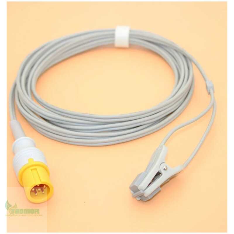 For Contec CMS 5100 8000 Patient Monitor Digital Spo2 sensor cable,6Pin 3m Finger/Ear Pulse Oximeter probe. - Image 5