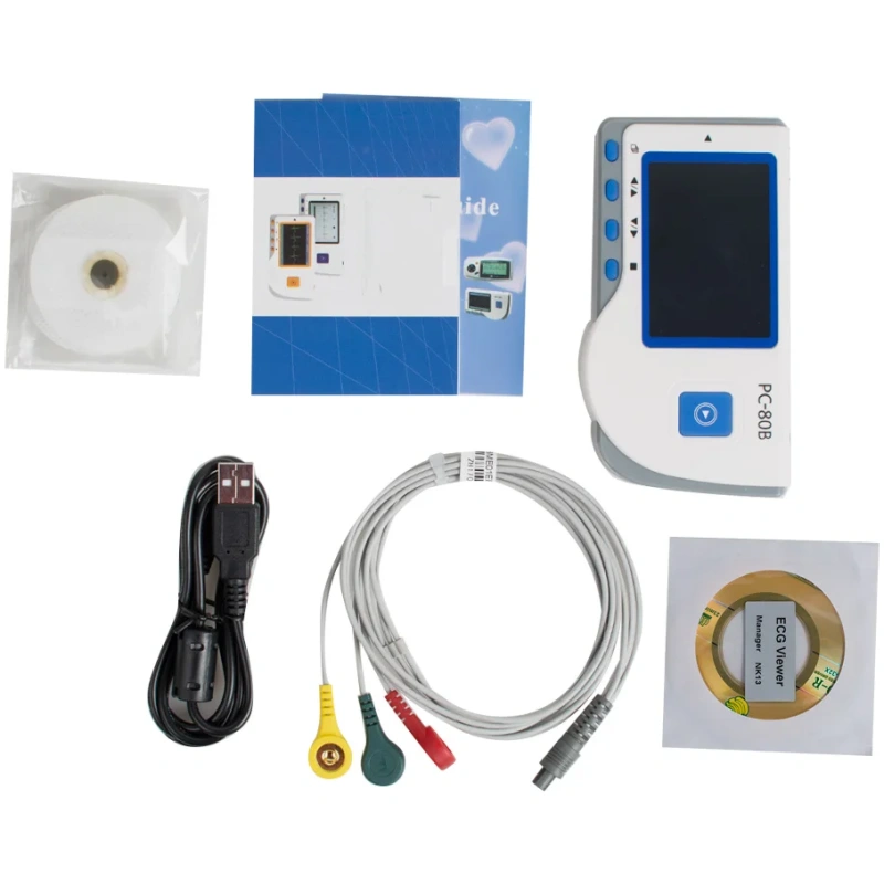 PC-80B Handheld Medical ECG/EKG Machine Electrocardiograph Patient Monitor - Image 6