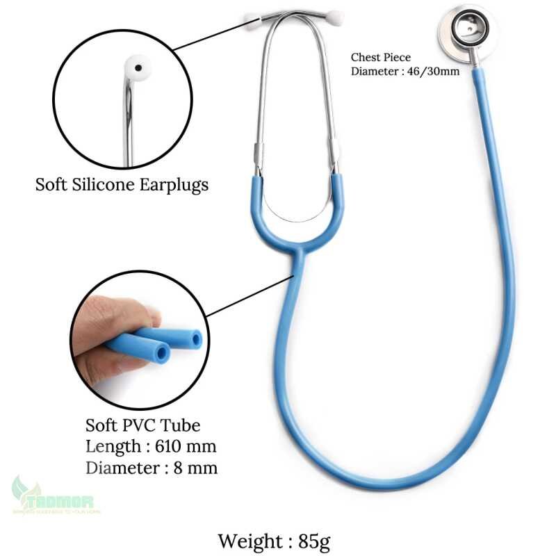 Portable Dual Head Stethoscope Professional Cardiology Medical Stethoscope Doctor Medical Equipment Device Student Vet Nurse - Image 2
