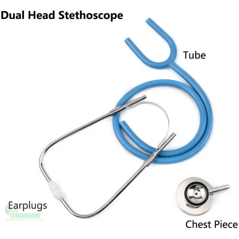 Portable Dual Head Stethoscope Professional Cardiology Medical Stethoscope Doctor Medical Equipment Device Student Vet Nurse - Image 3