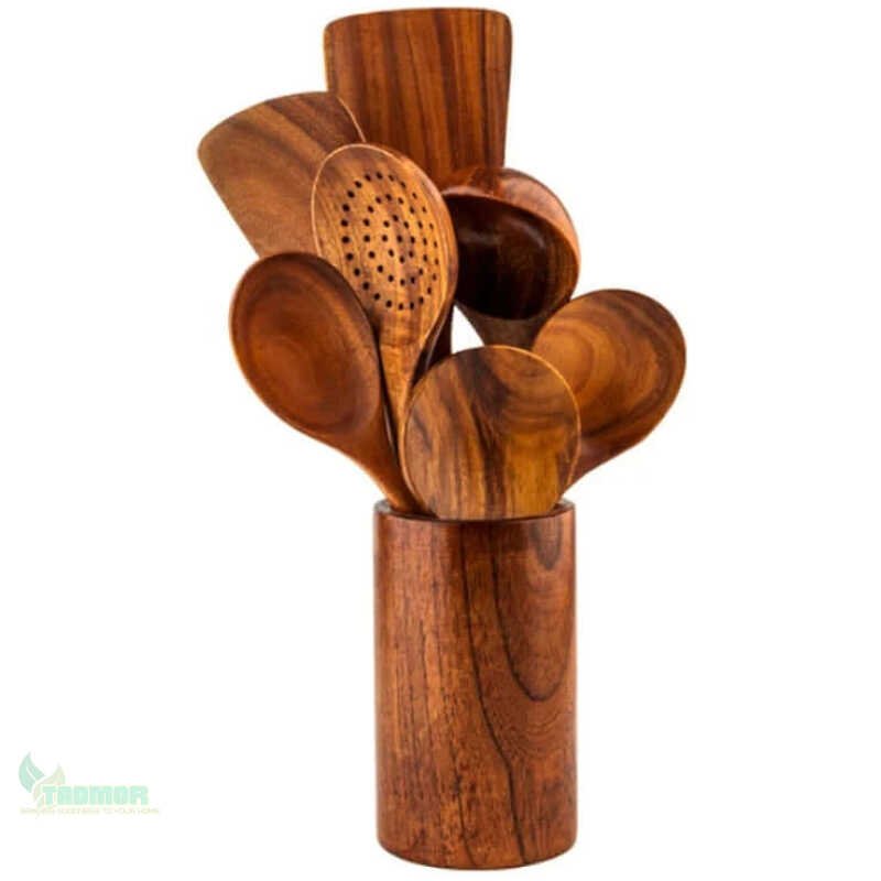 Thailand Wood Kitchenware Tools Set / Tableware Cooking Spoons - Image 4