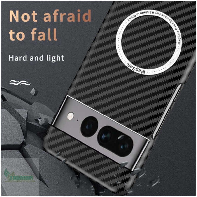 Wireless Carbon Fiber Phone Case For Google Pixel 7 - Image 9
