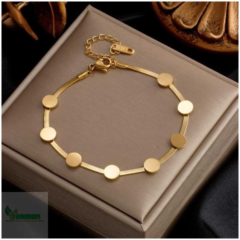 316L Stainless Steel Fashion Link Chain Bangle Charm Bracelets for Women - Image 6