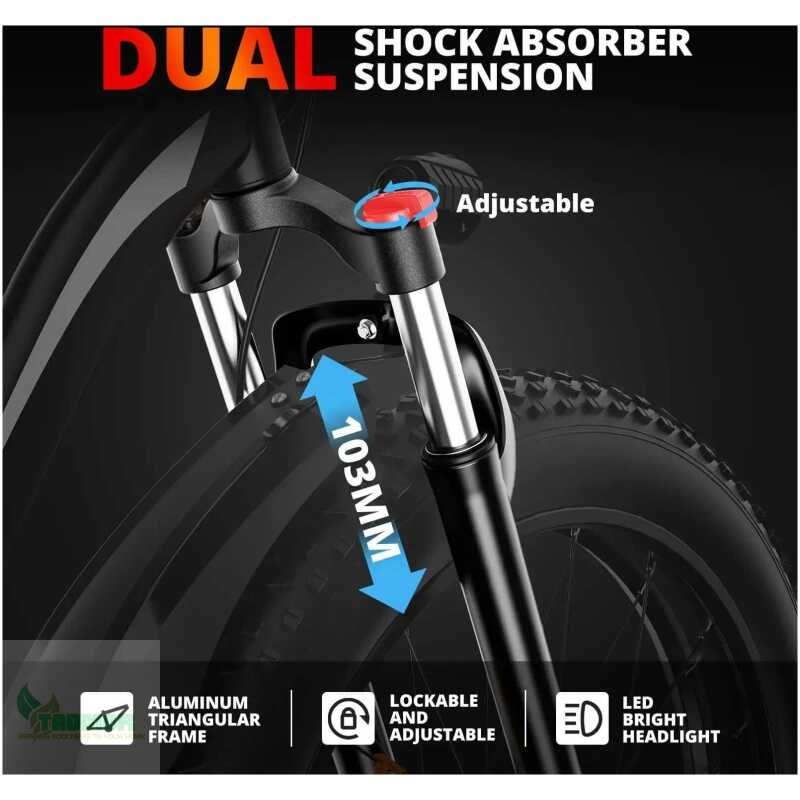 AMEYT EB26 Best Electric Bike For Adults Of 26" Fat Tire 26" Of Speed 45kmh - Image 4