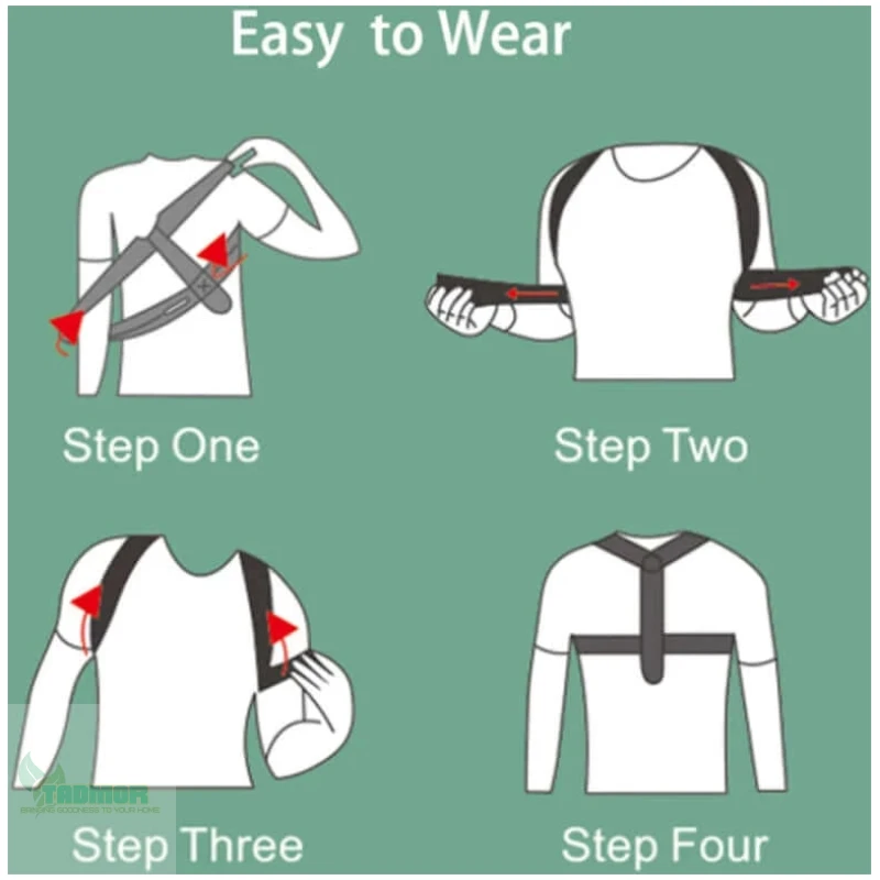 Adjustable Back Shoulder Posture Corrector Belt Clavicle Spine Support Reshape - Image 4