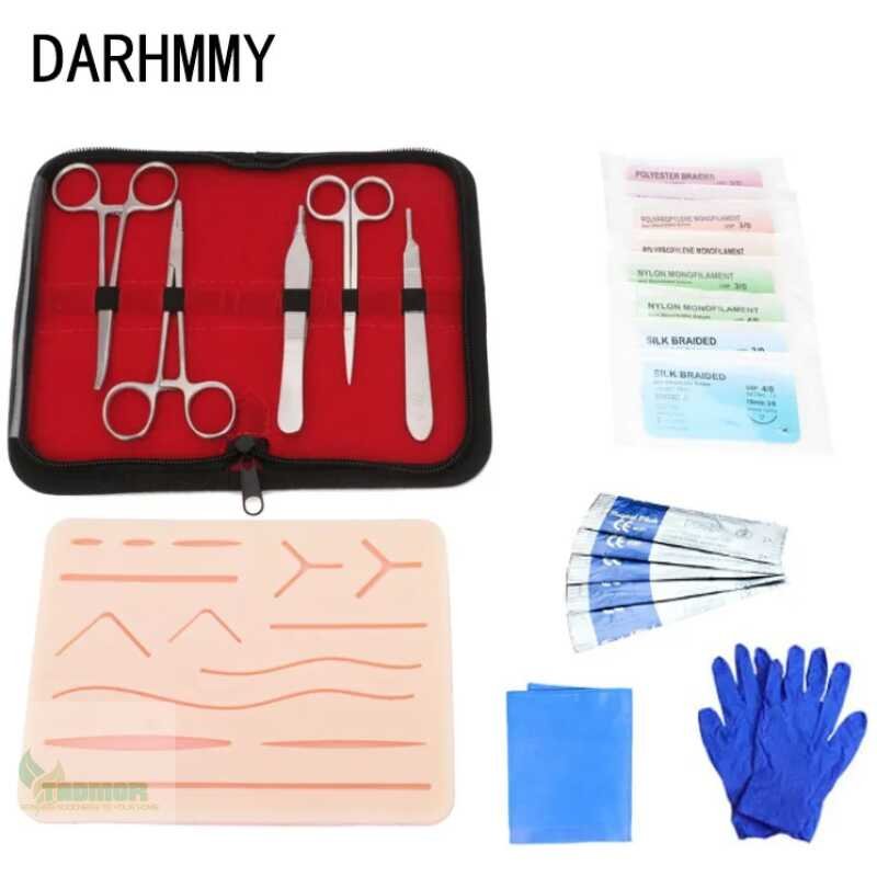 DARHMMY Medical Students Suture Practice Kit Surgical Training with Skin Pad Model Tool Set Educational Teaching Equipment - Image 7