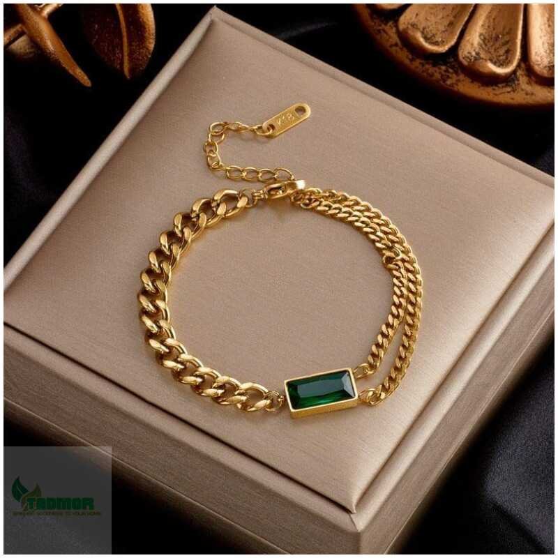 316L Stainless Steel Fashion Link Chain Bangle Charm Bracelets for Women - Image 11