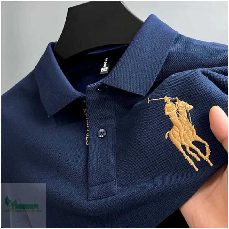 High-end Trend Embroidery Polo Shirts 2023 Summer Luxury - Image 2