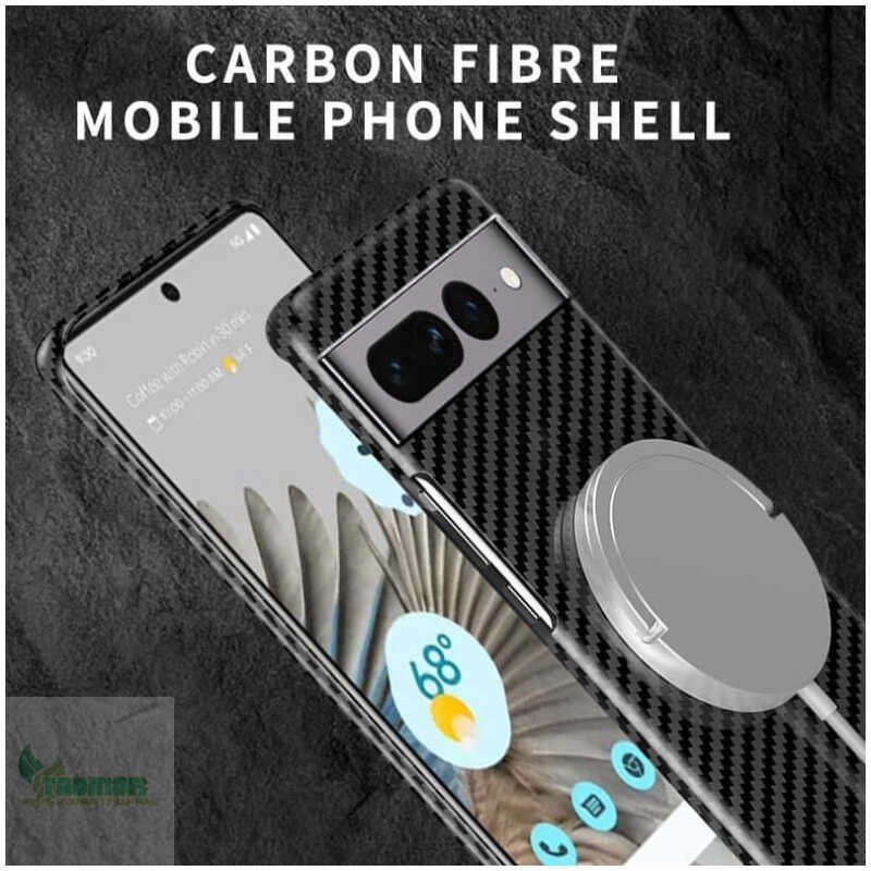 Wireless Carbon Fiber Phone Case For Google Pixel 7 - Image 11