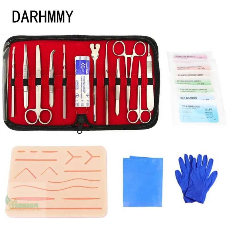 DARHMMY Medical Students Suture Practice Kit Surgical Training with Skin Pad Model Tool Set Educational Teaching Equipment - Image 8