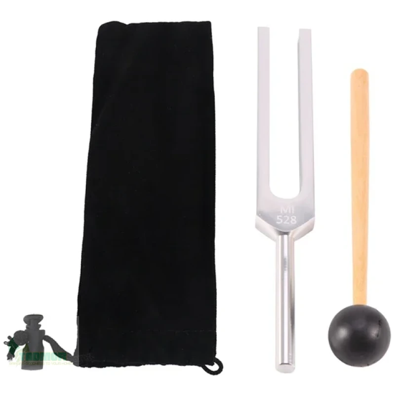 1/4 Pack Tuning Fork Set(128 Hz,256 Hz,512 Hz,528 Hz)With Tuning Fork Hammer For Sound Healing Sound Vibration Tools - Image 7