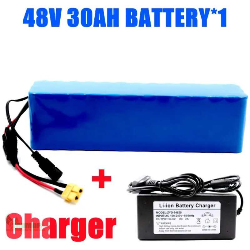 18650 13S3P 48V 30Ah 30000mAh Lithium ion Battery Pack 750w 1000w E-bike Electric bicycle Scooter with BMS And 54.6v Charger - Image 7