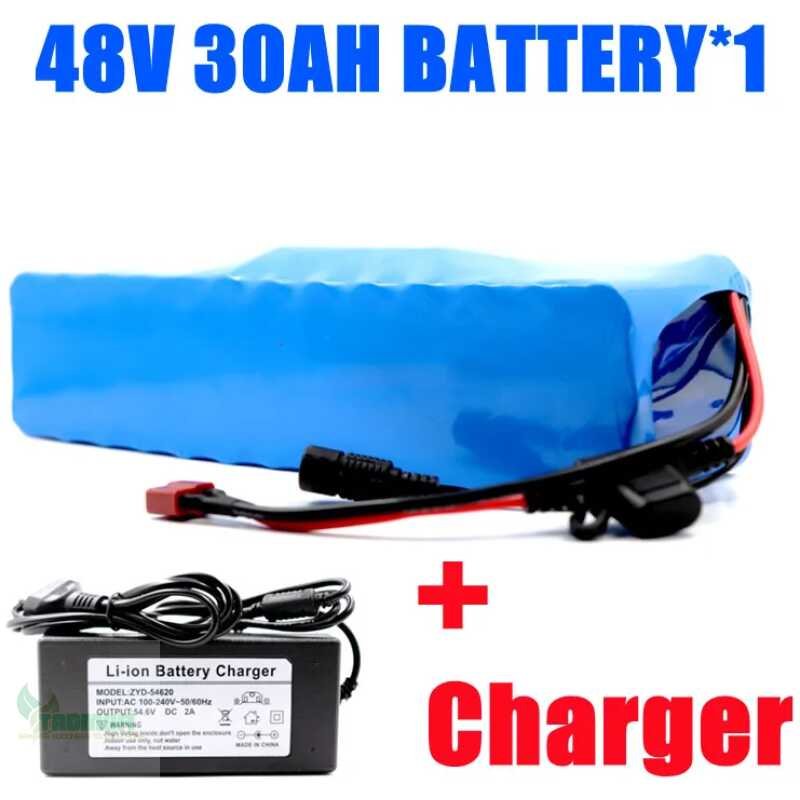 18650 13S3P 48V 30Ah 30000mAh Lithium ion Battery Pack 750w 1000w E-bike Electric bicycle Scooter with BMS And 54.6v Charger - Image 9