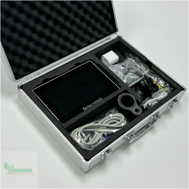 Sensorendo 7-inch Touchscreen Video Laryngoscope with Reusable Blades (MIL0/1/MAC1/2/3/4/D-Blade)for Anesthesia Intubation - Image 4