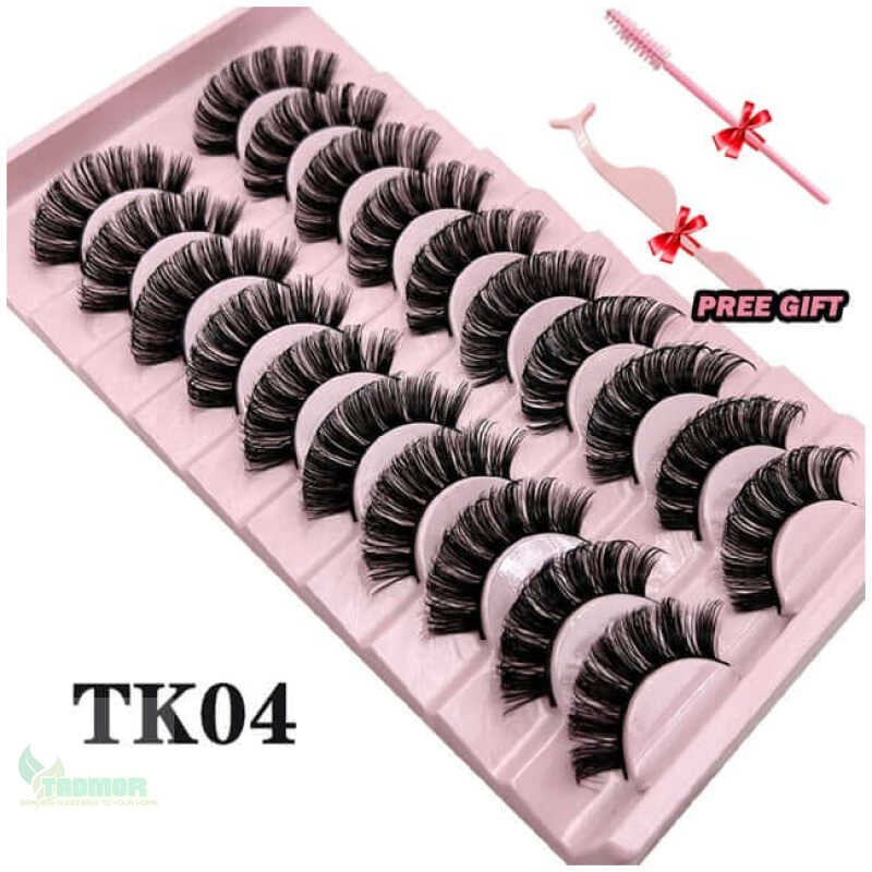 Russian Strip Lashes Fluffy Mink - Image 6