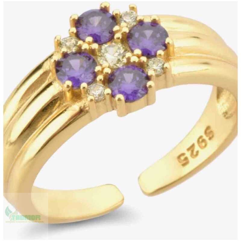 Zircon 925 Sterling Silver Open Ring - Image 2
