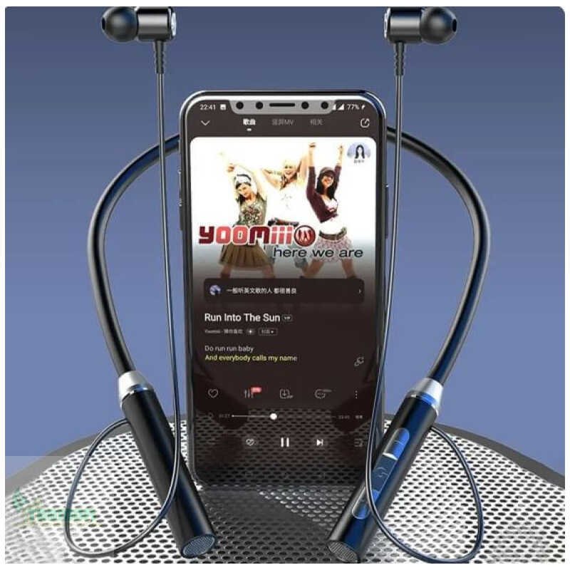 J01 Portable Magnetic Wireless Earphones with Mic for Sports - Image 4