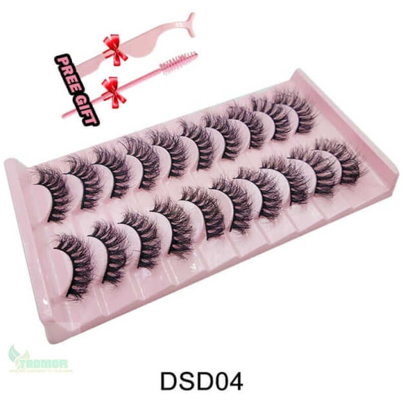 Russian Strip Lashes Fluffy Mink - Image 9